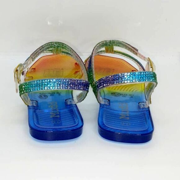 Mudd NEW Women's Rainbow See-Thru Sandals - sz. 7 1/2 - Picture 4 of 6